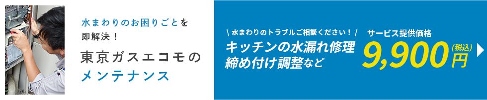 東京ガスエコモのメンテナンス